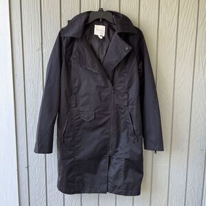 Avec Les Filles Anthropologie Trench Coat S Hooded Water Resistant NWOT
